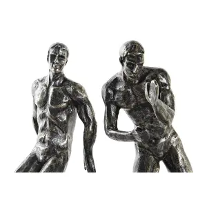 Βιβλιοστάτης ξύλινος με ρητίνη DKD Home Decor Homme Loft 30,5x11x26 cm (x2) image-2