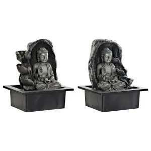 s3030331-oriental-fontan-i-resin-buda-dkd-home-decor-21x17-5x25-cm-x2-gra-svart-tu