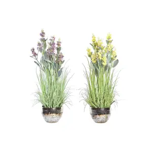 Decorative plant polyethylene porcelain DKD Home Decor 20x20x66 cm image-0