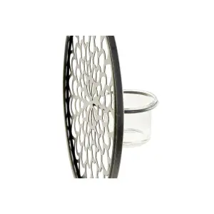 Glass and metal candleholder DKD Home Decor image-2