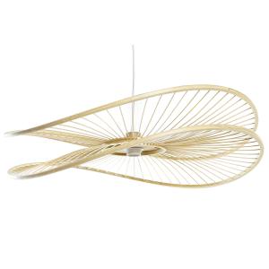 Natural urban hanging lamp in bamboo DKD Home Decor image-3