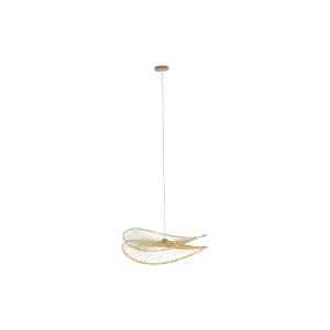 Natural urban hanging lamp in bamboo DKD Home Decor