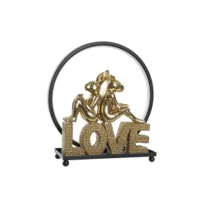 Objeto decorativo amor conejo luminoso de resina DKD Home Decor image-0