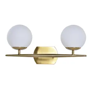 Glass and metal wall lamp DKD Home Decor image-2