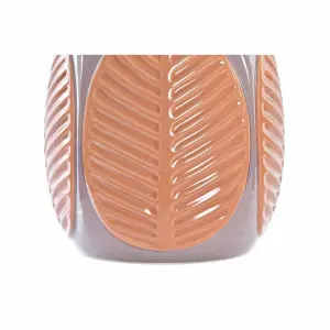 Βάζο από γκρίζο πηλό σε σχήμα φύλλου φυτού DKD Home Decor 17x17x26 cm (x2) image-2