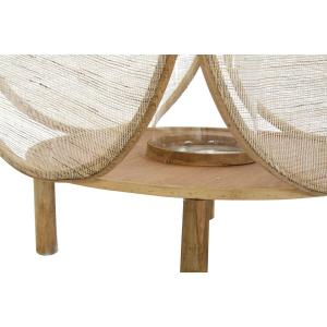 Bamboo glass lantern DKD Home Decor Oriental image-4