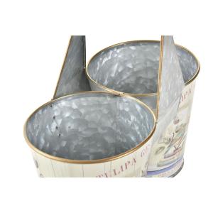 Metal planter DKD Home Decor Shabby Chic image-2