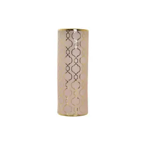 Ανατολικός βάζος από πορσελάνη με χρώμιο DKD Home Decor image-0