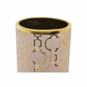 Ανατολικός βάζος από πορσελάνη με χρώμιο DKD Home Decor image-2