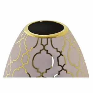 Ανατολικός βάζος από πορσελάνη με χρώμιο DKD Home Decor image-2