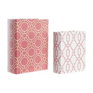 Cassa libro tela DKD Home Decor 20x8x26 cm image-0