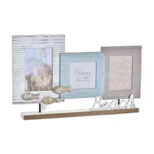 Ξύλινη κορνίζα ναυτικού στυλ DKD Home Decor Beach image-1