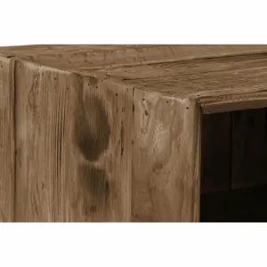 Recycled wood bedside table DKD Home Decor image-3