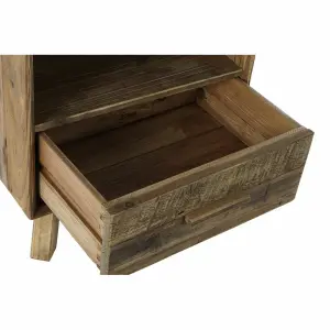 Recycled wood bedside table DKD Home Decor image-2