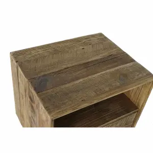 Recycled wood bedside table DKD Home Decor image-4