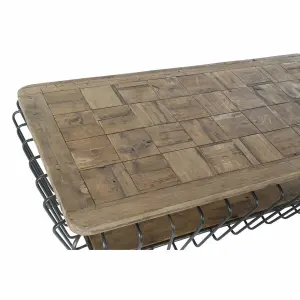 Metal pine coffee table DKD Home Decor 125x64x51 cm image-5