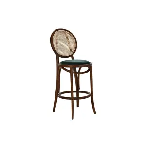 Rattan wood stool DKD Home Decor 43x43x108 cm image-0
