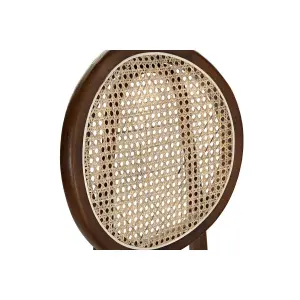 Rattan wood stool DKD Home Decor 43x43x108 cm image-4