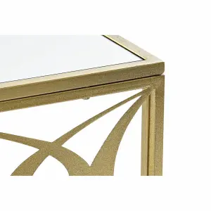 Mirror and metal coffee table DKD Home Decor image-3