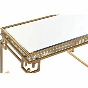 Sofabord med spejl i metal og aluminium DKD Home Decor image-4