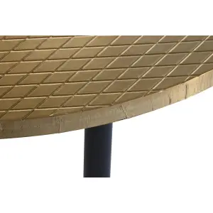 Wooden metal coffee table DKD Home Decor Glamour 85x85x45 cm image-3