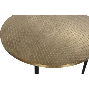 Wooden metal coffee table DKD Home Decor Glamour 85x85x45 cm image-2