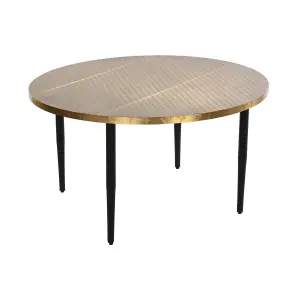 Wooden metal coffee table DKD Home Decor Glamour 85x85x45 cm image-0