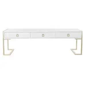 Couchtisch Metall Holz DKD Home Decor 150x36x48 cm image-0
