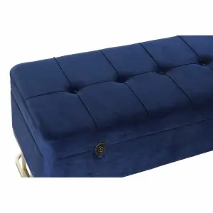 Metal and velvet bench seat DKD Home Decor image-2