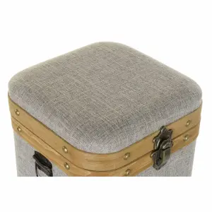 Aufbewahrungsbox Holz Metall DKD Home Decor 40,5x40,5x41,5 cm (x3) image-3