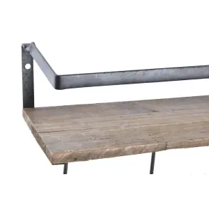 Garderobe hylde i MDF og metal DKD Home Decor image-1