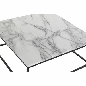 Modern adjustable coffee table in metal wood mdf DKD Home Decor image-2