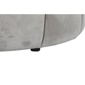 Polyester pouffe with MDF wood DKD Home Decor 86x86x48 cm image-1