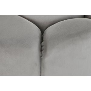 Polyester pouffe with MDF wood DKD Home Decor 86x86x48 cm image-2