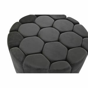 Polyester pouf DKD Home Decor 85x85x48 cm image-1