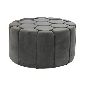 Polyester pouf DKD Home Decor 85x85x48 cm image-2