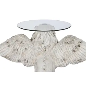 Magnesium glass side table DKD Home Decor 96x52x62 cm image-3