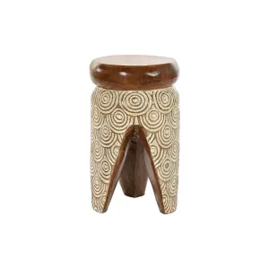 Side table in albassia wood DKD Home Decor image-0