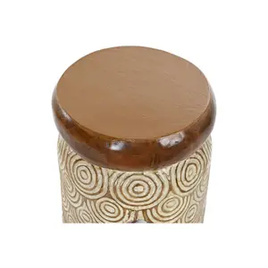 Side table in albassia wood DKD Home Decor image-1