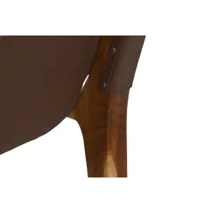 Teak armchair DKD Home Decor 66x73x77 cm image-4