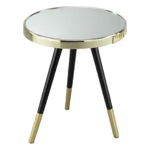 Τραπέζι σαλονιού από καθρέφτη και ατσάλι DKD Home Decor image-0