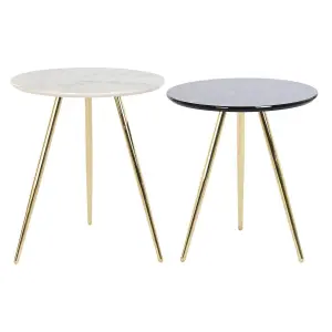 Τραπέζι πλευράς DKD Home Decor 46x46x45 cm (x2) image-0