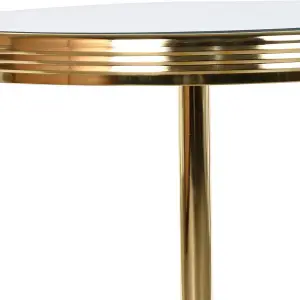 Brass mirror side table DKD Home Decor image-2
