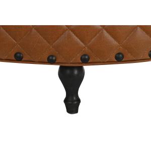 Vintage wooden pouffe DKD Home Decor Marron 94x94x54 cm image-1