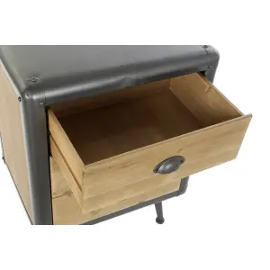 Fir wood bedside table DKD Home Decor image-1