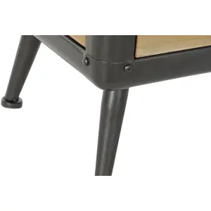 Fir wood bedside table DKD Home Decor image-2