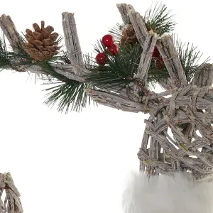 Χριστουγεννιάτικη διακόσμηση DKD Home Decor 33x14x60 cm (x3) image-2