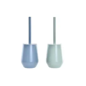 Brosse de salle de wc DKD Home Decor 12x12x34,5 cm (x2) image-0