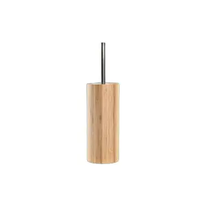 Brosse de salle de wc métal et bambou DKD Home Decor image-1