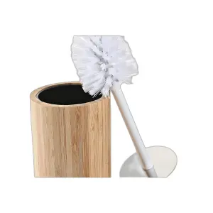 Brosse de salle de wc métal et bambou DKD Home Decor image-2